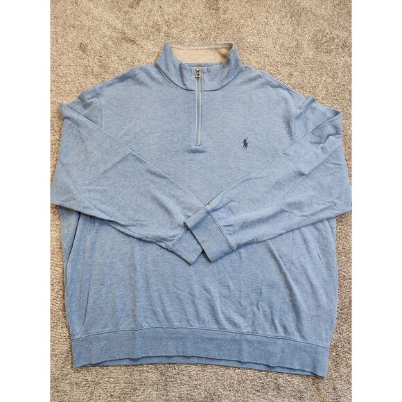 Polo Ralph Lauren Buttery Soft Men's XXL 1/4 Zip Long Sleeve Pullover - Picture 1 of 7